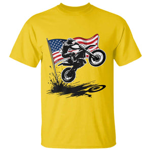 Dirt Bike American Flag Motocross T Shirt TS14 Daisy Print Your Wear