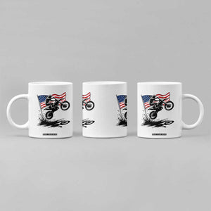 Dirt Bike American Flag Motocross Coffee Mug TS14 Print Your Wear