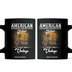 Native American Motorcycle Indian Bikers Club Classic And Vintage Coffee Mug TS14 Black Print Your Wear