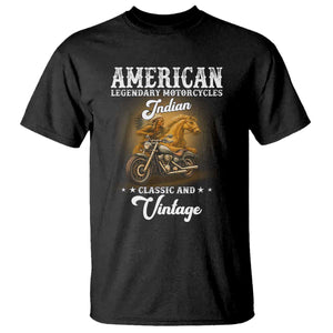 Native American Motorcycle Indian Bikers Club Classic And Vintage T Shirt TS14 Black Print Your Wear