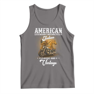 Native American Motorcycle Indian Bikers Club Classic And Vintage Tank Top TS14 Deep Heather Print Your Wear