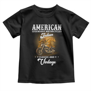 Native American Motorcycle Indian Bikers Club Classic And Vintage Toddler T Shirt TS14 Black Print Your Wear
