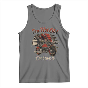 Funny Native American Biker Tank Top I Am Not Old I Am Classic TS14 Black Heather Print Your Wear