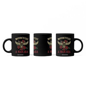 Motorcycle Women Biker Coffee Mug Motorcycles And Mascara Roses TS14 Print Your Wear