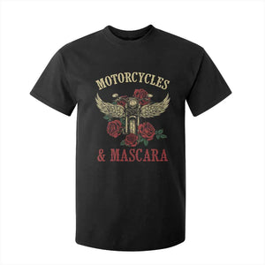 Motorcycle Women Biker T Shirt For Kid Motorcycles And Mascara Roses TS14 Black Print Your Wear