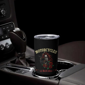 Skeleton Motorcycle Biker Tumbler Cup Motorcycles And Mascara Roses TS14 Print Your Wear