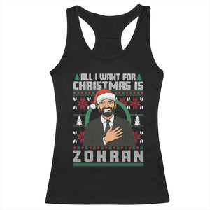 Zohran Mamdani Christmas Racerback Tank Top All I Want For Xmas Is New York City TS14 Black Print Your Wear