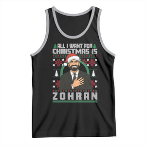 Zohran Mamdani Christmas Tank Top All I Want For Xmas Is New York City TS14 Black Athletic Heather Print Your Wear