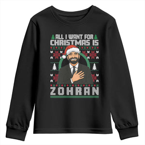 Zohran Mamdani Christmas Youth Sweatshirt All I Want For Xmas Is New York City TS14 Black Print Your Wear