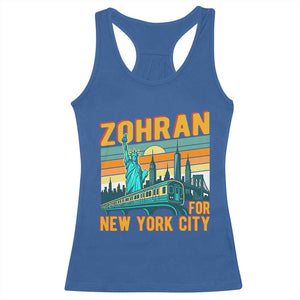 Zohran Mamdani NYC Mayor Racerback Tank Top TS14 Royal Blue Print Your Wear