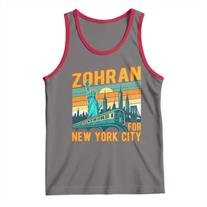 Zohran Mamdani NYC Mayor Tank Top TS14 Deep Heather Red Print Your Wear