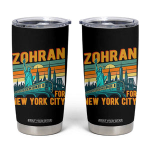 Zohran Mamdani NYC Mayor Tumbler Cup TS14 Black Print Your Wear