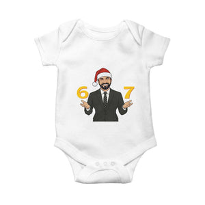 67 Six Seven Zohran Mamdani Christmas Baby Onesie TS14 White Print Your Wear