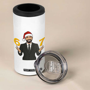 67 Six Seven Zohran Mamdani Christmas 4 in 1 Can Cooler Tumbler TS14 Print Your Wear