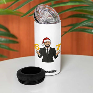 67 Six Seven Zohran Mamdani Christmas 4 in 1 Can Cooler Tumbler TS14 Print Your Wear