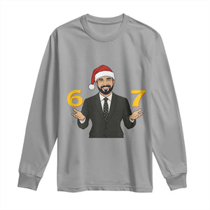 67 Six Seven Zohran Mamdani Christmas Long Sleeve Shirt TS14 Sport Gray Print Your Wear