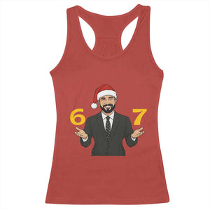 67 Six Seven Zohran Mamdani Christmas Racerback Tank Top TS14 Red Print Your Wear