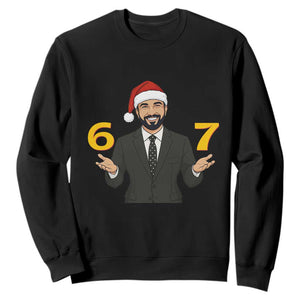 67 Six Seven Zohran Mamdani Christmas Sweatshirt TS14 Black Print Your Wear