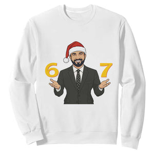 67 Six Seven Zohran Mamdani Christmas Sweatshirt TS14 White Print Your Wear