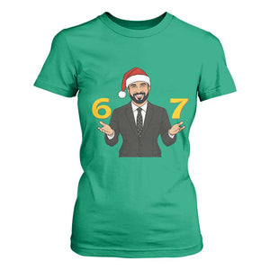 67 Six Seven Zohran Mamdani Christmas T Shirt For Women TS14 Irish Green Print Your Wear