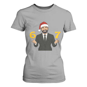67 Six Seven Zohran Mamdani Christmas T Shirt For Women TS14 Sport Gray Print Your Wear