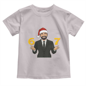 67 Six Seven Zohran Mamdani Christmas Toddler T Shirt TS14 Ice Gray Print Your Wear