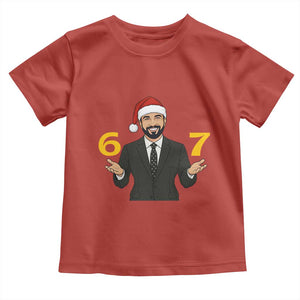 67 Six Seven Zohran Mamdani Christmas Toddler T Shirt TS14 Red Print Your Wear