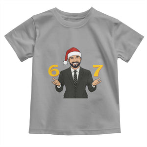 67 Six Seven Zohran Mamdani Christmas Toddler T Shirt TS14 Sport Gray Print Your Wear