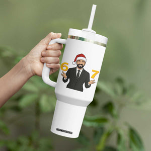 67 Six Seven Zohran Mamdani Christmas Tumbler With Handle TS14 Print Your Wear