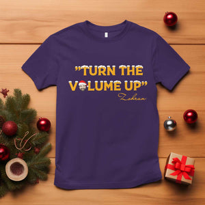 Turn The Volume Up T Shirt Zohran Mamdani Christmas TS14 Purple Print Your Wear