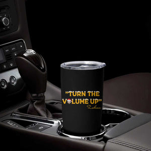 Turn The Volume Up Tumbler Cup Zohran Mamdani Christmas - Print Your Wear