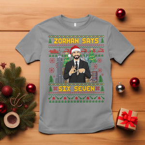 67 Six Seven Zohran Mamdani Christmas T Shirt Progressive Democrats TS14 Sport Gray Print Your Wear