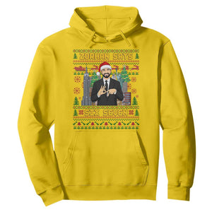 67 Six Seven Zohran Mamdani Christmas Hoodie Progressive Democrats TS14 Daisy Print Your Wear