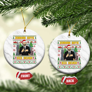 67 Six Seven Zohran Mamdani Christmas Ceramic Ornament Progressive Democrats - Print Your Wear