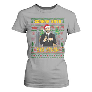 67 Six Seven Zohran Mamdani Christmas T Shirt For Women Progressive Democrats TS14 Sport Gray Print Your Wear