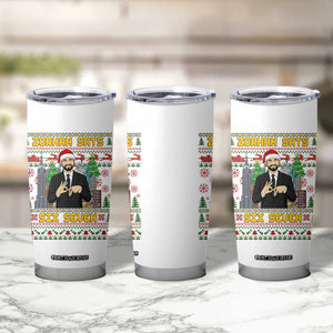 67 Six Seven Zohran Mamdani Christmas Tumbler Cup Progressive Democrats - Print Your Wear