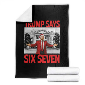 67 Six Seven Trump Christmas Throw Blanket TS14 Black Print Your Wear