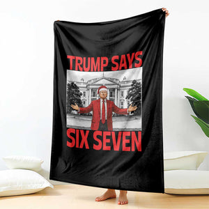 67 Six Seven Trump Christmas Throw Blanket TS14 Print Your Wear