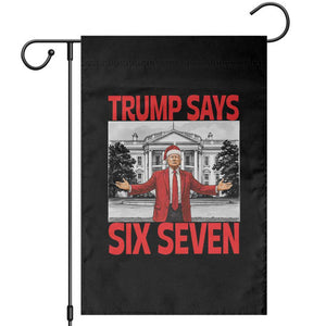 67 Six Seven Trump Christmas Garden Flag TS14 Black Print Your Wear