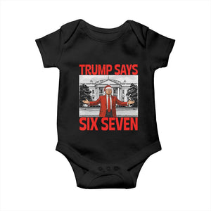 67 Six Seven Trump Christmas Baby Onesie TS14 Black Print Your Wear