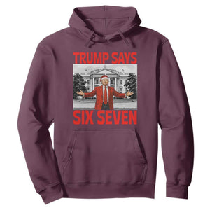 67 Six Seven Trump Christmas Hoodie TS14 Maroon Print Your Wear