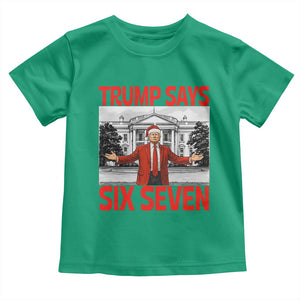 67 Six Seven Trump Christmas Toddler T Shirt TS14 Irish Green Print Your Wear
