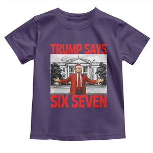 67 Six Seven Trump Christmas Toddler T Shirt TS14 Purple Print Your Wear