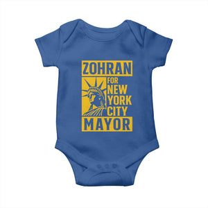 Zohran Mamdani NYC Mayor Baby Onesie Funny Cool Trendy Progressive TS14 Royal Blue Print Your Wear