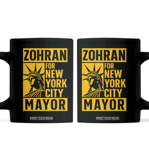 Zohran Mamdani NYC Mayor Coffee Mug Funny Cool Trendy Progressive TS14 Black Print Your Wear