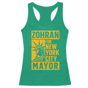 Zohran Mamdani NYC Mayor Racerback Tank Top Funny Cool Trendy Progressive TS14 Irish Green Print Your Wear