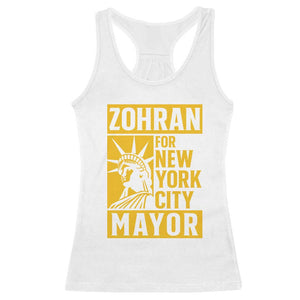 Zohran Mamdani NYC Mayor Racerback Tank Top Funny Cool Trendy Progressive TS14 White Print Your Wear