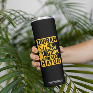 Zohran Mamdani NYC Mayor Skinny Tumbler Funny Cool Trendy Progressive TS14 Print Your Wear