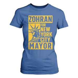 Zohran Mamdani NYC Mayor T Shirt For Women Funny Cool Trendy Progressive TS14 Royal Blue Print Your Wear