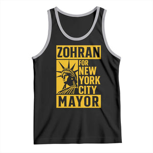 Zohran Mamdani NYC Mayor Tank Top Funny Cool Trendy Progressive TS14 Black Athletic Heather Print Your Wear